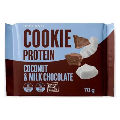 Descanti Protein Cookie proteinová sušenka příchuť Milk Chocolate & Coconut 70 g