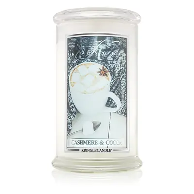 Kringle Candle Cashmere & Cocoa vonná svíčka 624 g