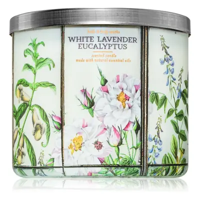 Bath & Body Works White Lavender Eucalyptus vonná svíčka 411 g