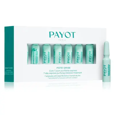 Payot Pâte Grise Cure 7 Jours Purifiante Express ampule – 7denní intenzivní péče pro zklidnění p