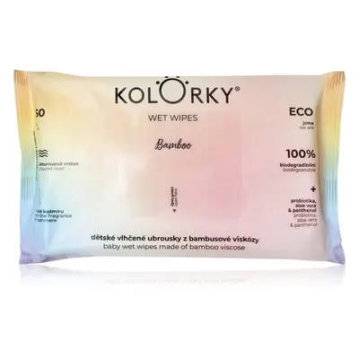 Kolorky Wet Wipes Bamboo vlhčené ubrousky pro děti 60 ks