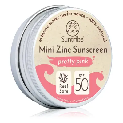 Suntribe Mini Zinc Sunscreen minerální ochranný krém na obličej a tělo SPF 50 Pretty Pink 15 g