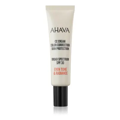 AHAVA CC Cream Color Correction CC krém pro sjednocení barevného tónu pleti SPF 30 30 ml