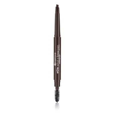 Essence WOW What a Brow tužka na obočí s kartáčkem odstín 04 Black-Brown 0,2 g