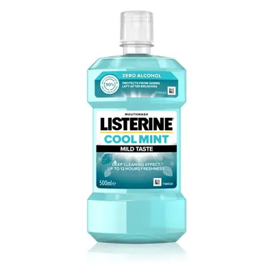 Listerine Cool Mint Mild Taste ústní voda bez alkoholu příchuť Cool Mint 500 ml