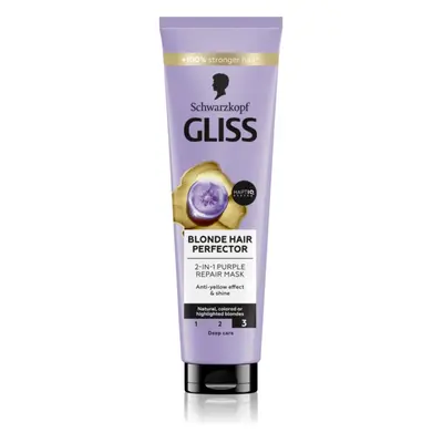 Schwarzkopf Gliss Blonde Hair Perfector regenerační maska na vlasy pro zesvětlené nebo melírovan