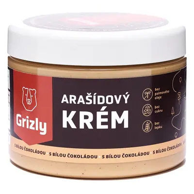 Grizly Arašídový krém s bílou čokoládou ořechová pomazánka 500 g