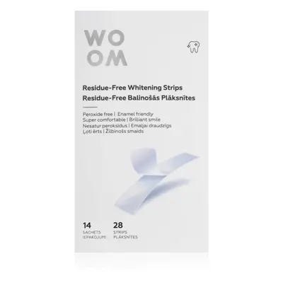 WOOM Residue-Free Whitening Strips bělicí zubní pásky 28 ks