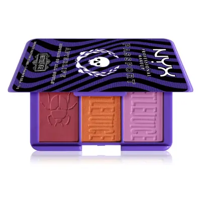 NYX Professional Makeup Beetlejuice Afterlife paleta tvářenek 3x1,6 g