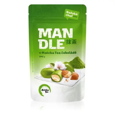 Matcha Tea Mandle v Matcha Tea čokoládě ořechy v polevě s matchou 100 g