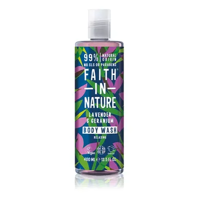 Faith In Nature Lavender & Geranium relaxační sprchový gel 400 ml