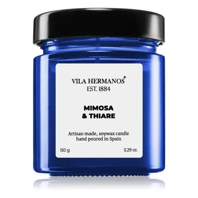 Vila Hermanos Apothecary Cobalt Blue Mimosa & Thiare vonná svíčka 150 g