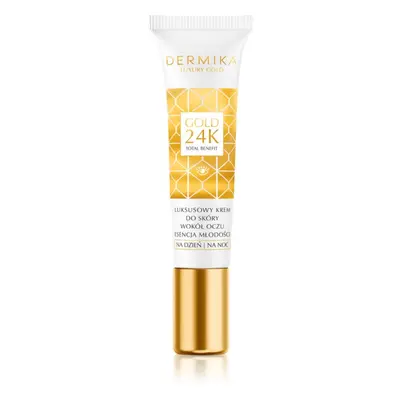 Dermika Luxury Gold omlazující krém na oční okolí 15 ml