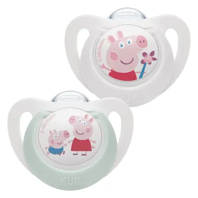 NUK Star Peppa Pig dudlík 6-18m 2 ks