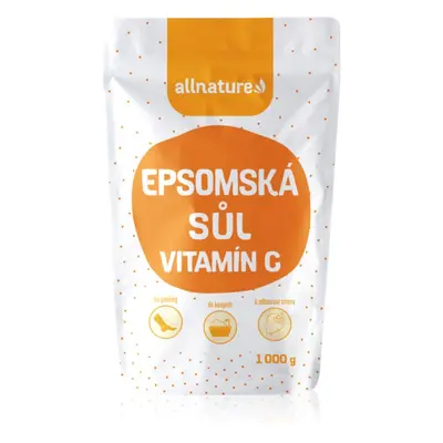 Allnature Epsomská sůl + vitamín C sůl do koupele 1000 g