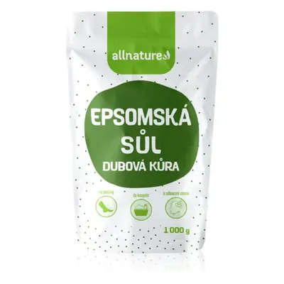 Allnature Epsomská sůl Dubová kůra sůl do koupele 1000 g