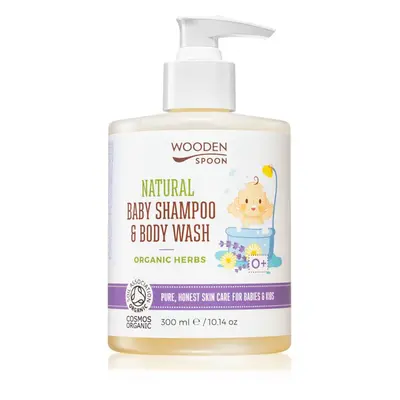 WoodenSpoon Natural šampon a sprchový gel pro děti s vůní levandule 300 ml