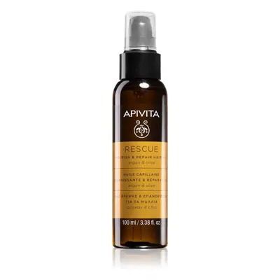 Apivita Holistic Hair Care Argan Oil & Olive hydratační a vyživující olej na vlasy s arganovým o