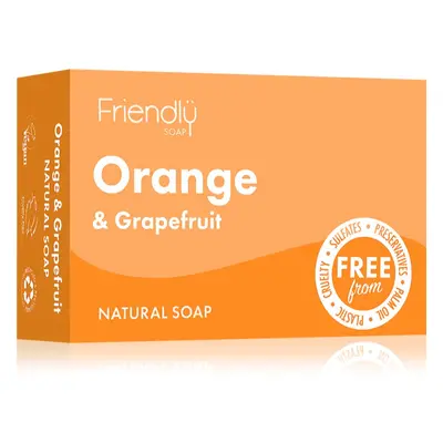 Friendly Soap Natural Soap Orange & Grapefruit přírodní mýdlo 95 g