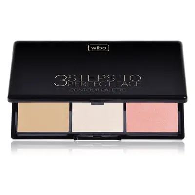 Wibo 3 Steps To Perfect Face Light konturovací paletka na obličej 10 g