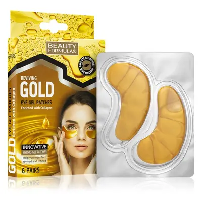 Beauty Formulas Gold hydrogelová maska na oční okolí s kolagenem 6 ks