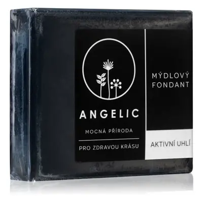 Angelic Mýdlový fondant Aktivní uhlí detoxikační mýdlo 105 g