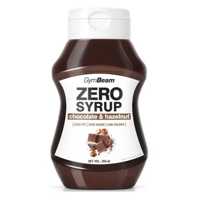 GymBeam Zero Syrup toppingový sirup bez kalorií příchuť Chocolate & Hazelnut 350 ml