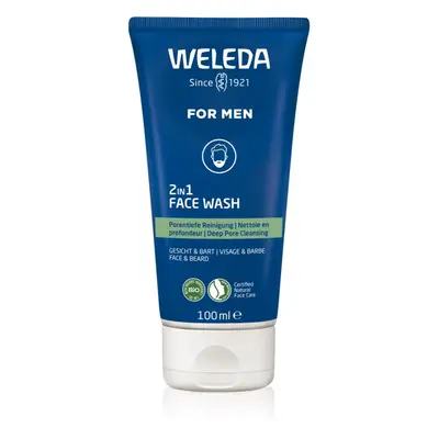 Weleda For Men 2v1 čisticí gel na obličej a vousy 100 ml