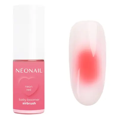 NEONAIL Baby Boomer Airbrush barevný pudr na nehty odstín Neon Red 5 g