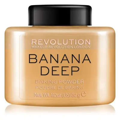 Makeup Revolution Baking Powder sypký pudr odstín Banana Deep 32 g