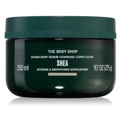 The Body Shop Shea Body Scrub cukrový tělový peeling s bambuckým máslem 240 ml