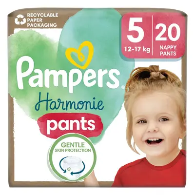 Pampers Harmonie Pants Size 5 plenkové kalhotky 12-17 kg 20 ks