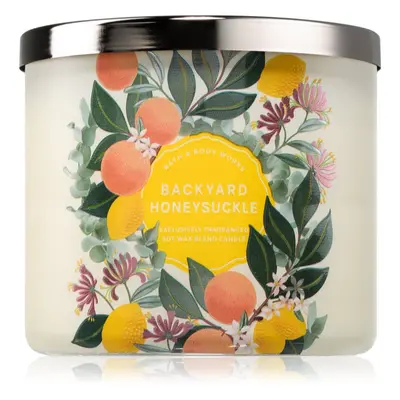 Bath & Body Works Backyard Honeysuckle vonná svíčka 411 g