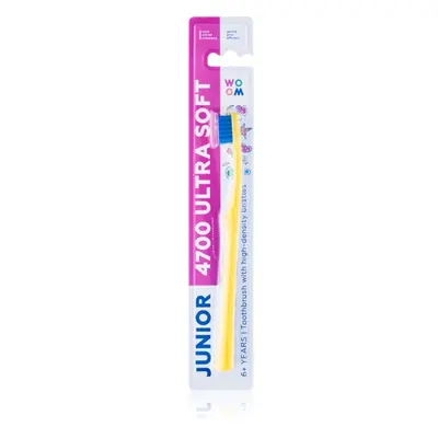 WOOM Toothbrush Junior 4700 Ultra Soft zubní kartáček pro děti od 6let ultra soft 1 ks