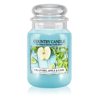 Country Candle Cilantro, Apple & Lime vonná svíčka 652 g