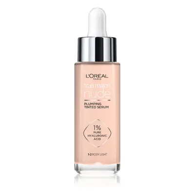 L’Oréal Paris True Match Nude Plumping Tinted Serum sérum pro sjednocení barevného tónu pleti od