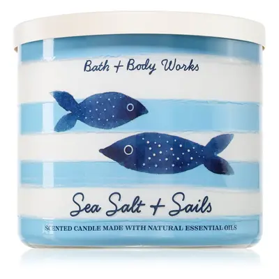 Bath & Body Works Sea Salt & Sails vonná svíčka 411 g