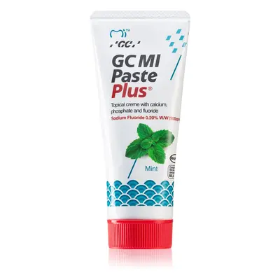 GC MI Paste Plus remineralizační ochranný krém pro citlivé zuby s fluoridem příchuť Mint 35 ml