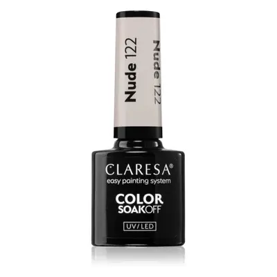 Claresa SoakOff UV/LED Color Nude gelový lak na nehty odstín 122 5 g