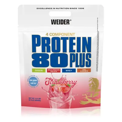 Weider Protein 80 Plus syrovátkový protein s aminokyselinami příchuť Strawberry 2000 g