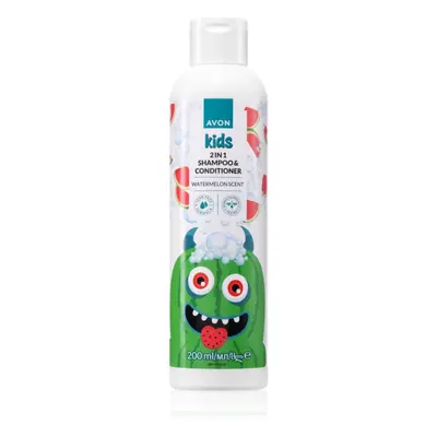 Avon Kids Watermelon šampon a kondicionér 2 v 1 200 ml