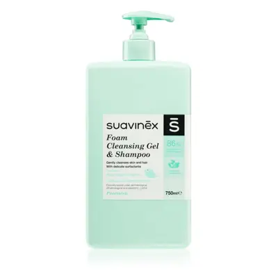 Suavinex Foam Cleansing Gel & Shampoo pěnový šampon pro děti od narození Baby Cologne 750 ml