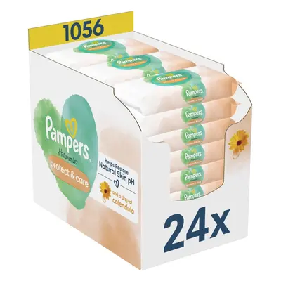 Pampers Harmonie Protect&Care vlhčené čisticí ubrousky pro děti s měsíčkem lékařským 1056 ks