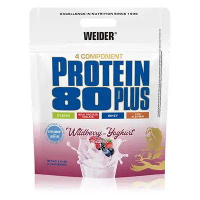 Weider Protein 80 Plus syrovátkový protein s aminokyselinami příchuť Wildberry 2000 g