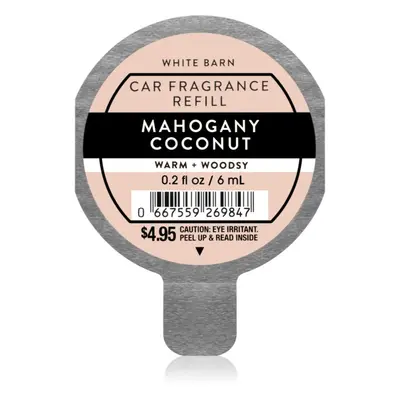 Bath & Body Works Mahogany Coconut vůně do auta náhradní náplň 6 ml