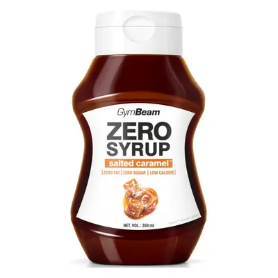 GymBeam Zero Syrup toppingový sirup bez kalorií příchuť Salted Caramel 350 ml