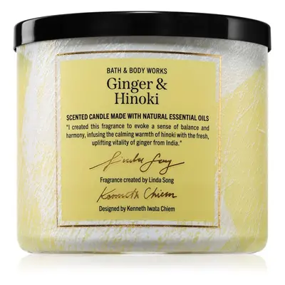 Bath & Body Works Ginger & Hinoki vonná svíčka 411 g