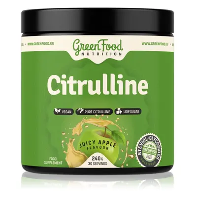 GreenFood Nutrition Citrulline podpora sportovního výkonu příchuť Juicy Apple 240 g