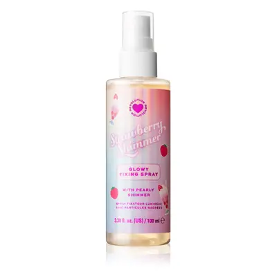 I Heart Revolution Milkshake Strawberry Shimmer rozjasňující fixační sprej 50 ml