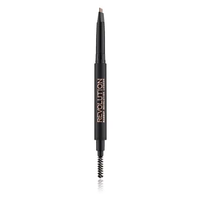 Makeup Revolution Duo Brow Definer precizní tužka na obočí odstín Light Brown 0.15 g